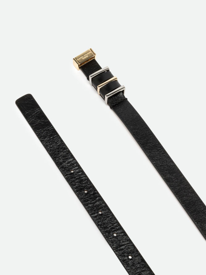 CINTURA IN PELLE 2 CM